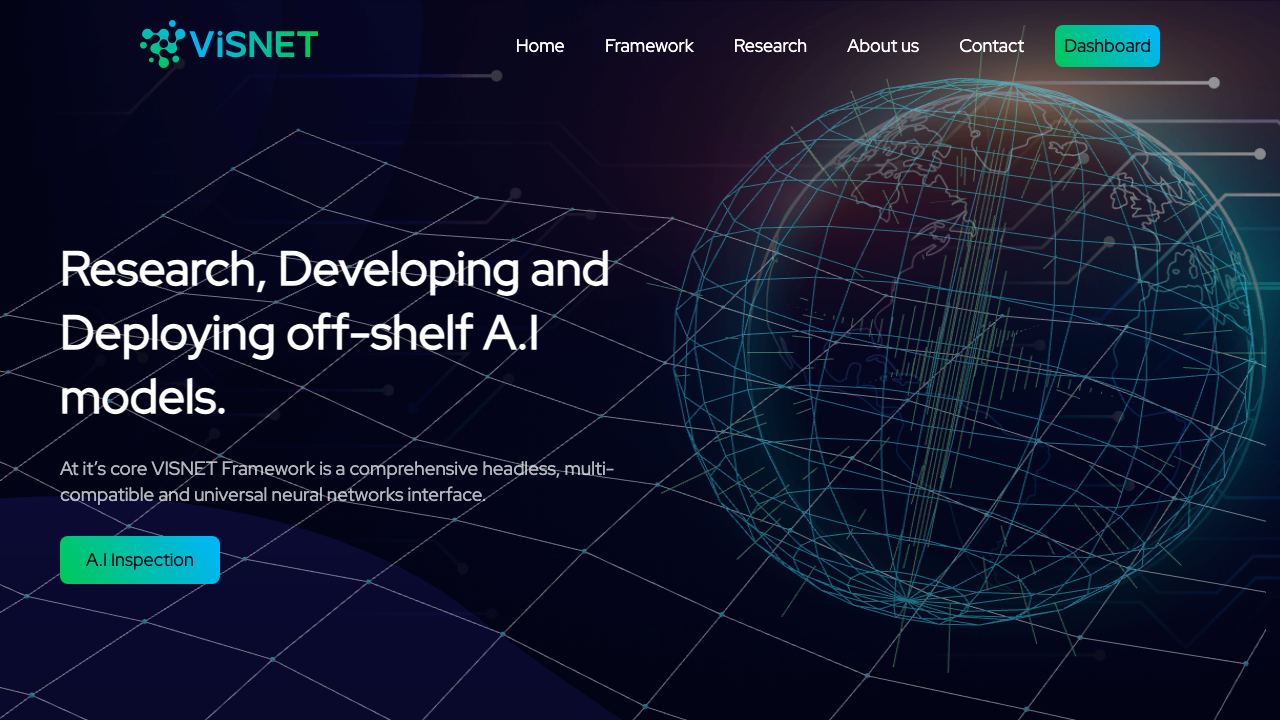 InfraVisN AI 网站截图