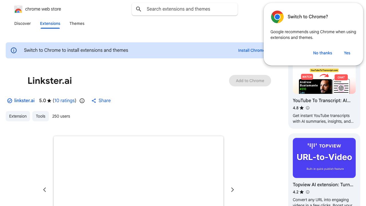 Linkster.ai 网站截图