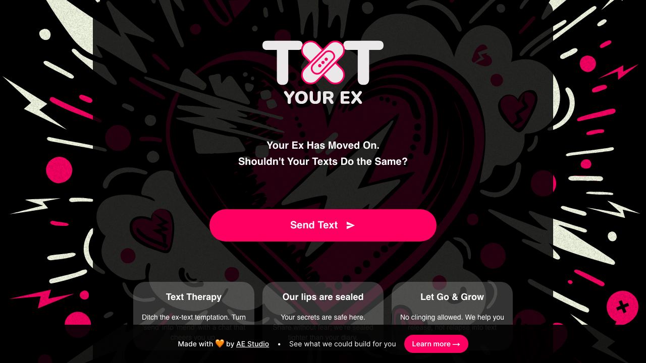 Txt Your Ex 网站截图