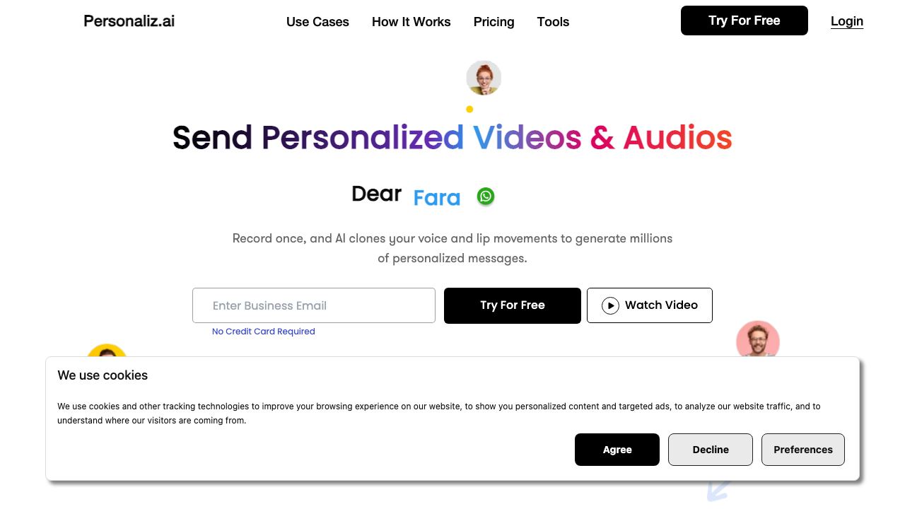 Personaliz.ai 网站截图