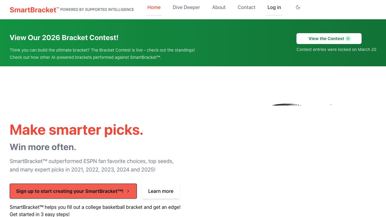 Smart Bracket 网站截图