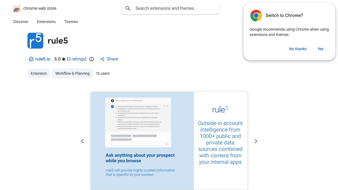 rule5 website screenshot
