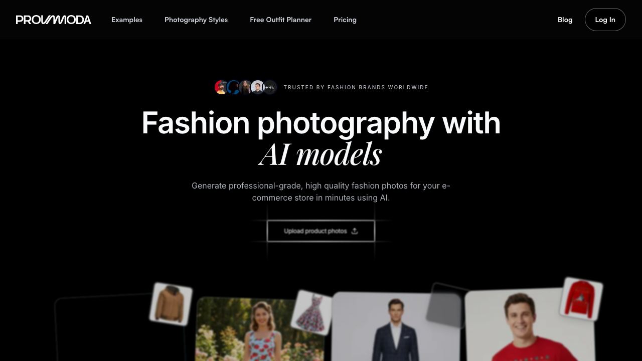 Provamoda website screenshot