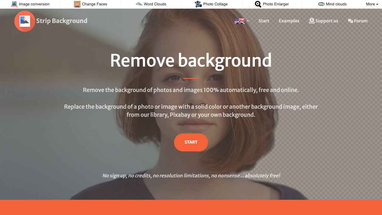 stripbackground.com website screenshot