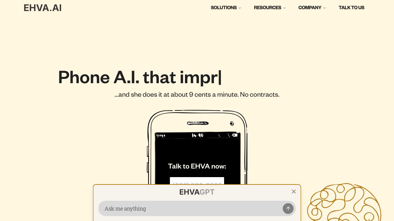 EHVA.ai 网站截图