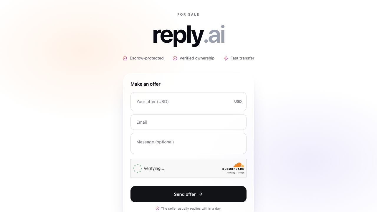 reply.ai 网站截图