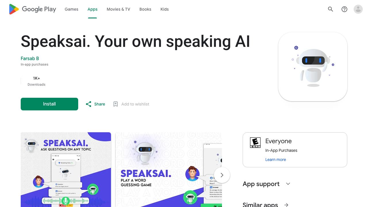 Speaksai (TalkerAI) 网站截图