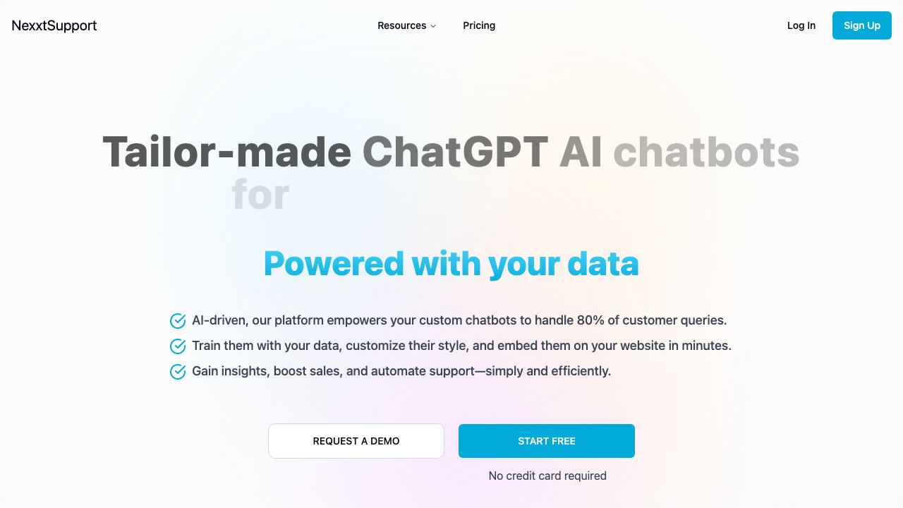 NexxtSupport 网站截图