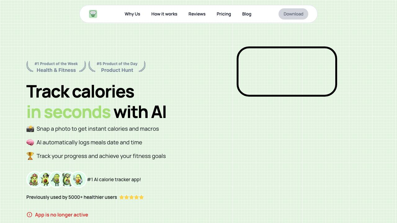 Calorieasy 网站截图