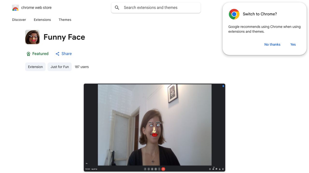 Funny Face 网站截图