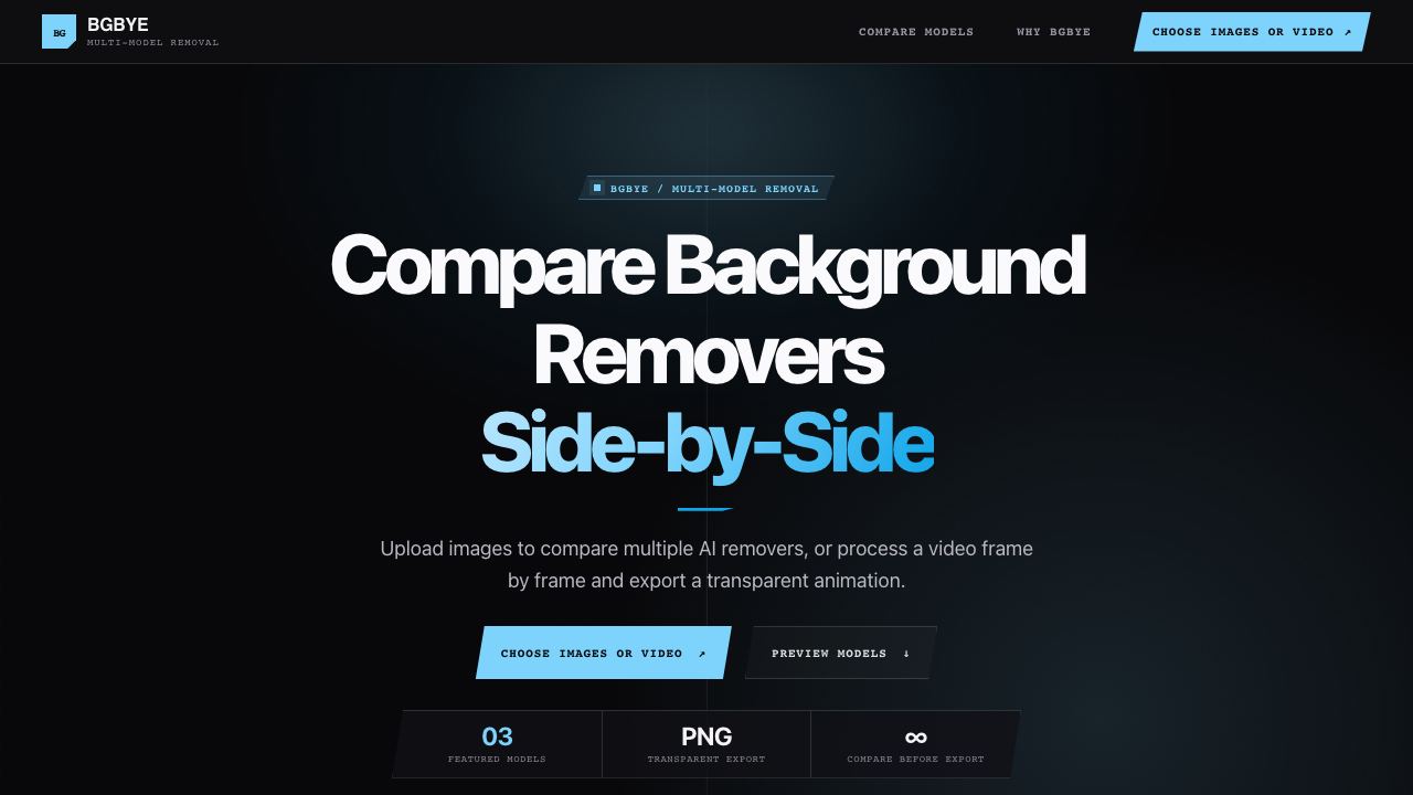 BGBye website screenshot