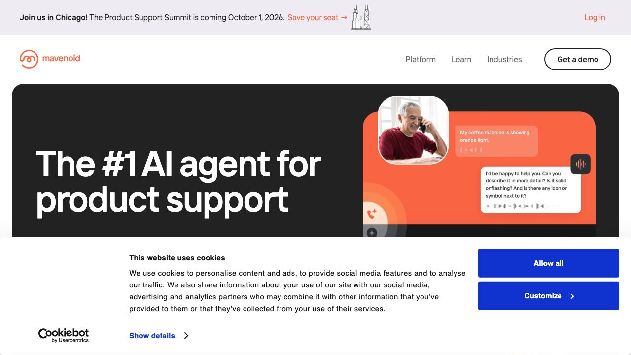 mavenoid.com website screenshot
