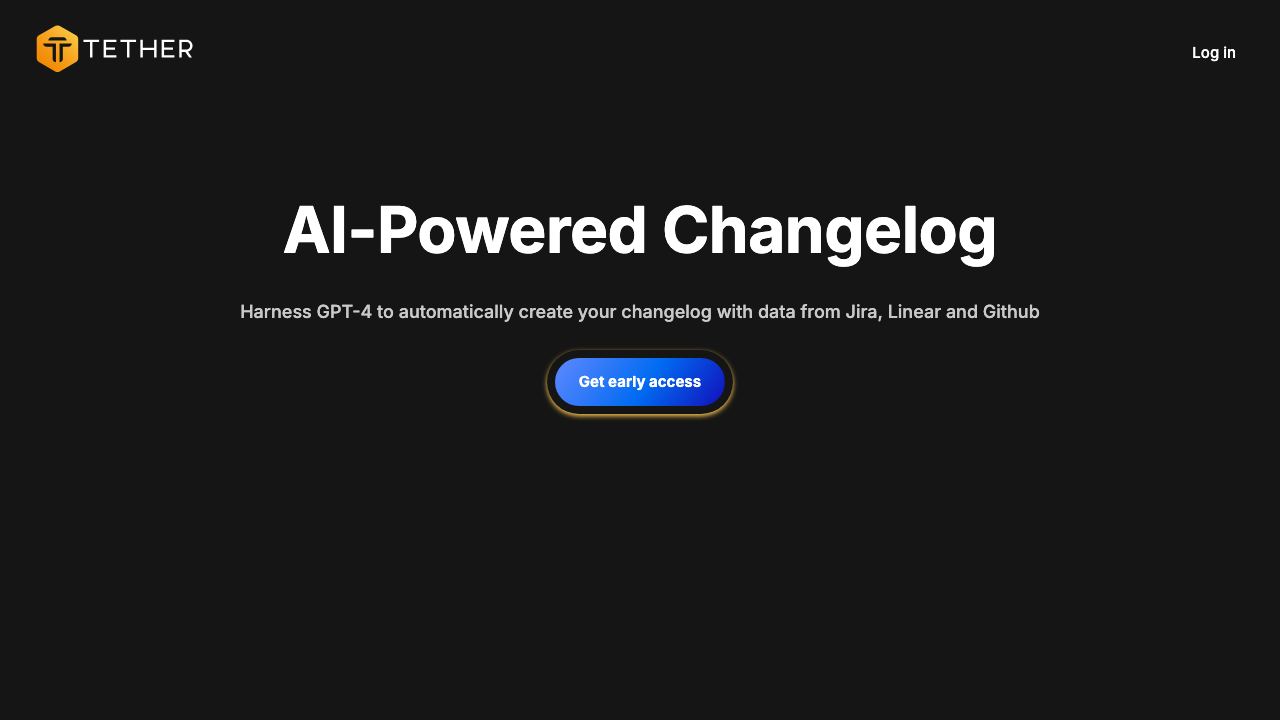 GPT-4 Powered Changelog 网站截图