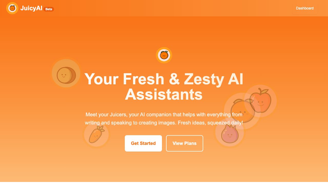 JuicyAI 网站截图