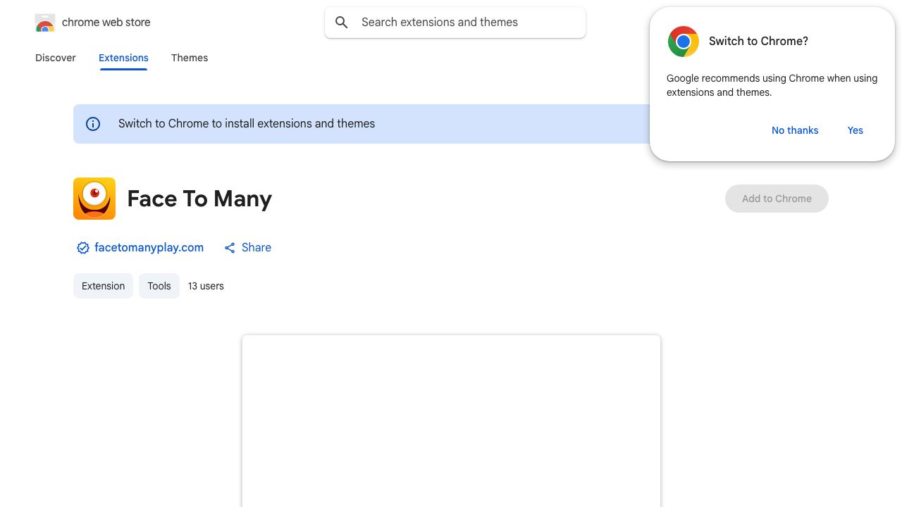 Face To Many 网站截图