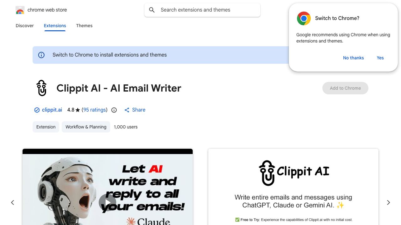 Clippit AI 网站截图