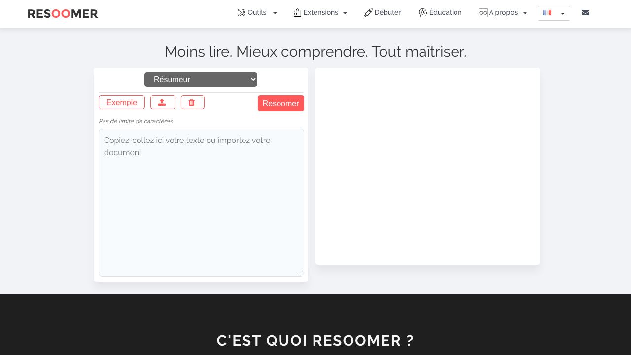 Resoomer website screenshot