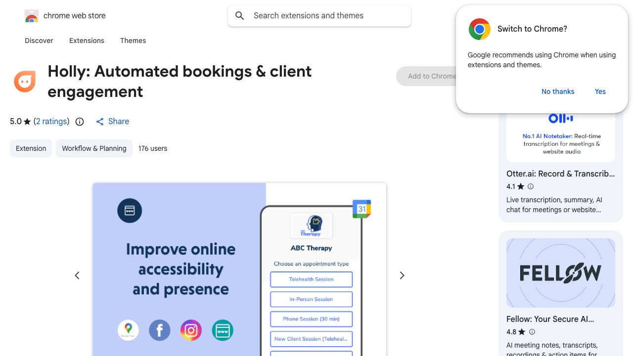 Holly: Automated bookings & client engagement 网站截图
