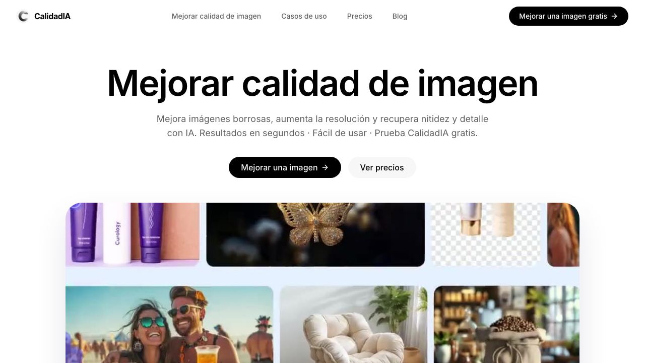 CalidadIA website screenshot
