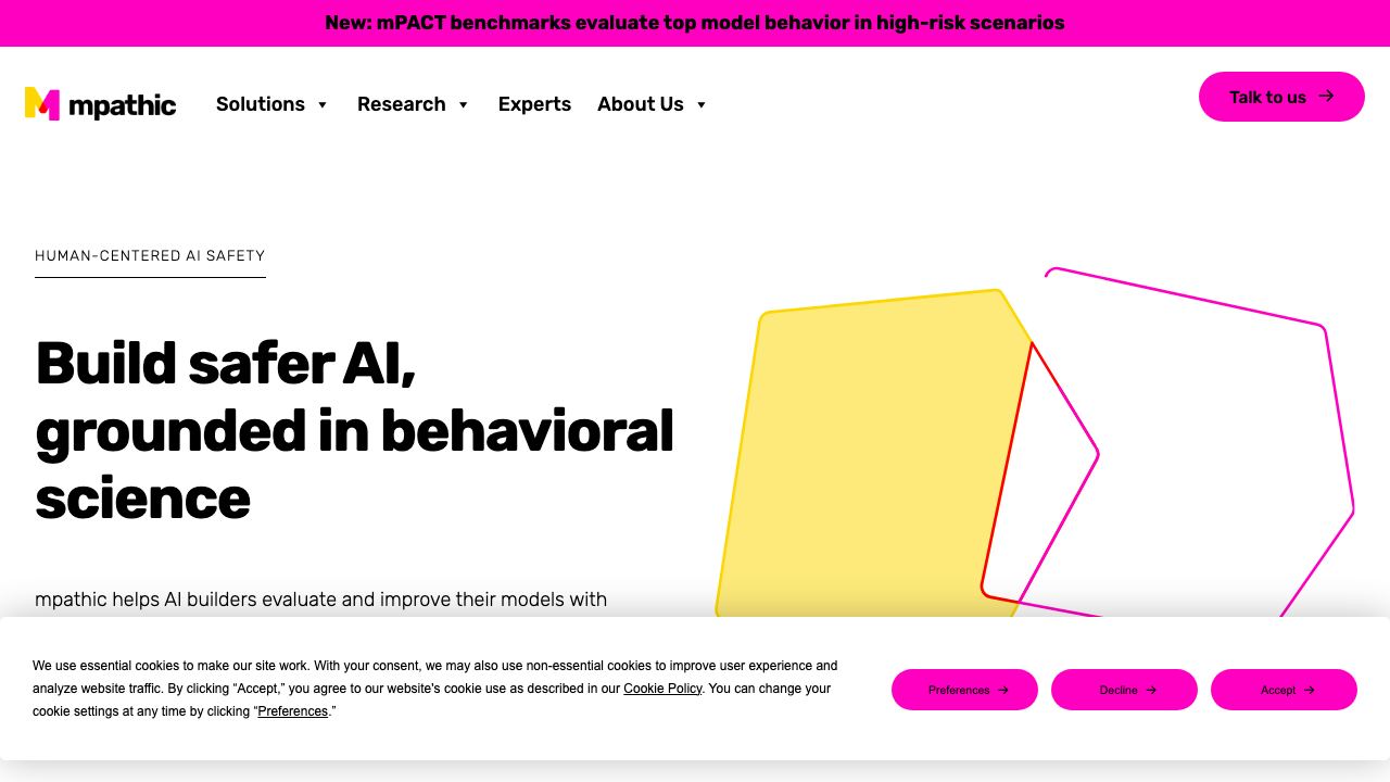 mpathic.ai 网站截图