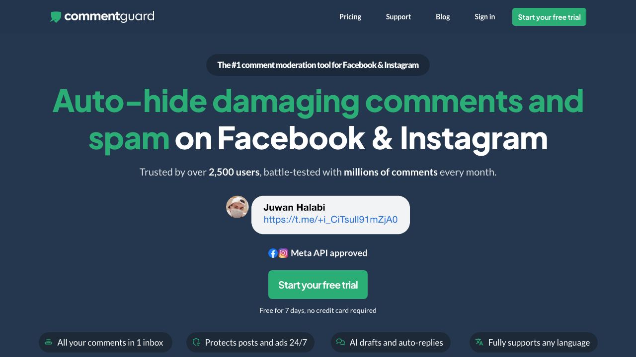commentguard.io 网站截图