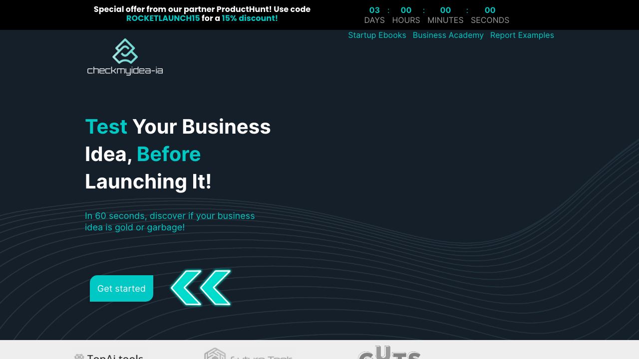 Checkmyidea website screenshot