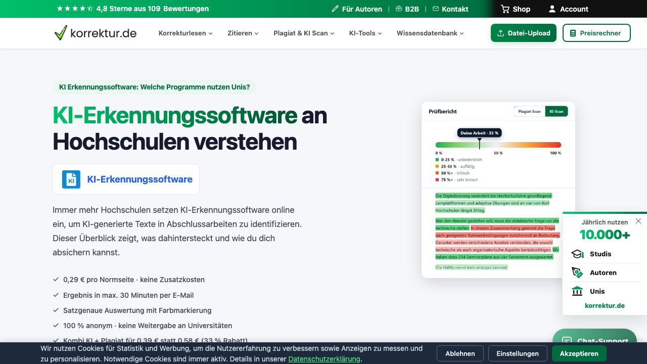 Studyshift website screenshot