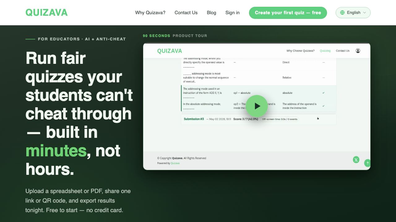 QuizGrowth website screenshot