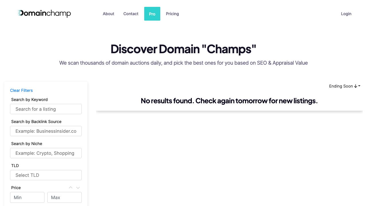 Domainchamp.com 网站截图