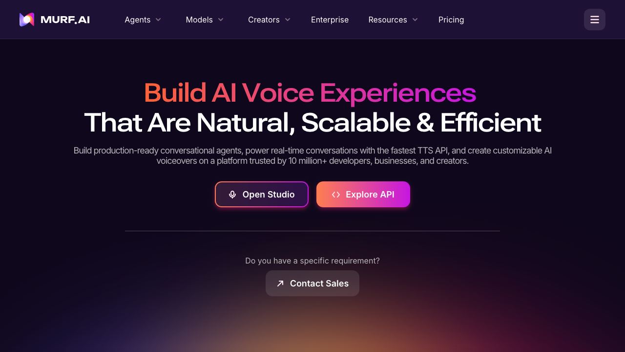 Murf AI 网站截图