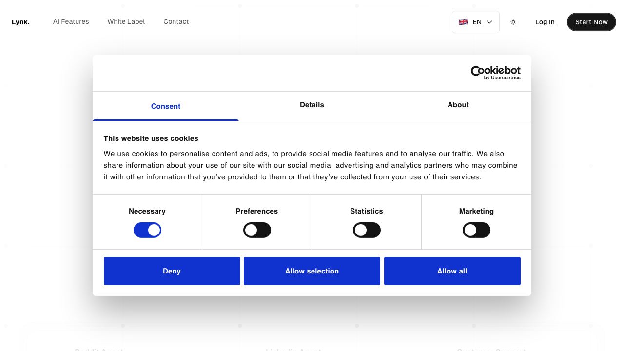 Lynk website screenshot
