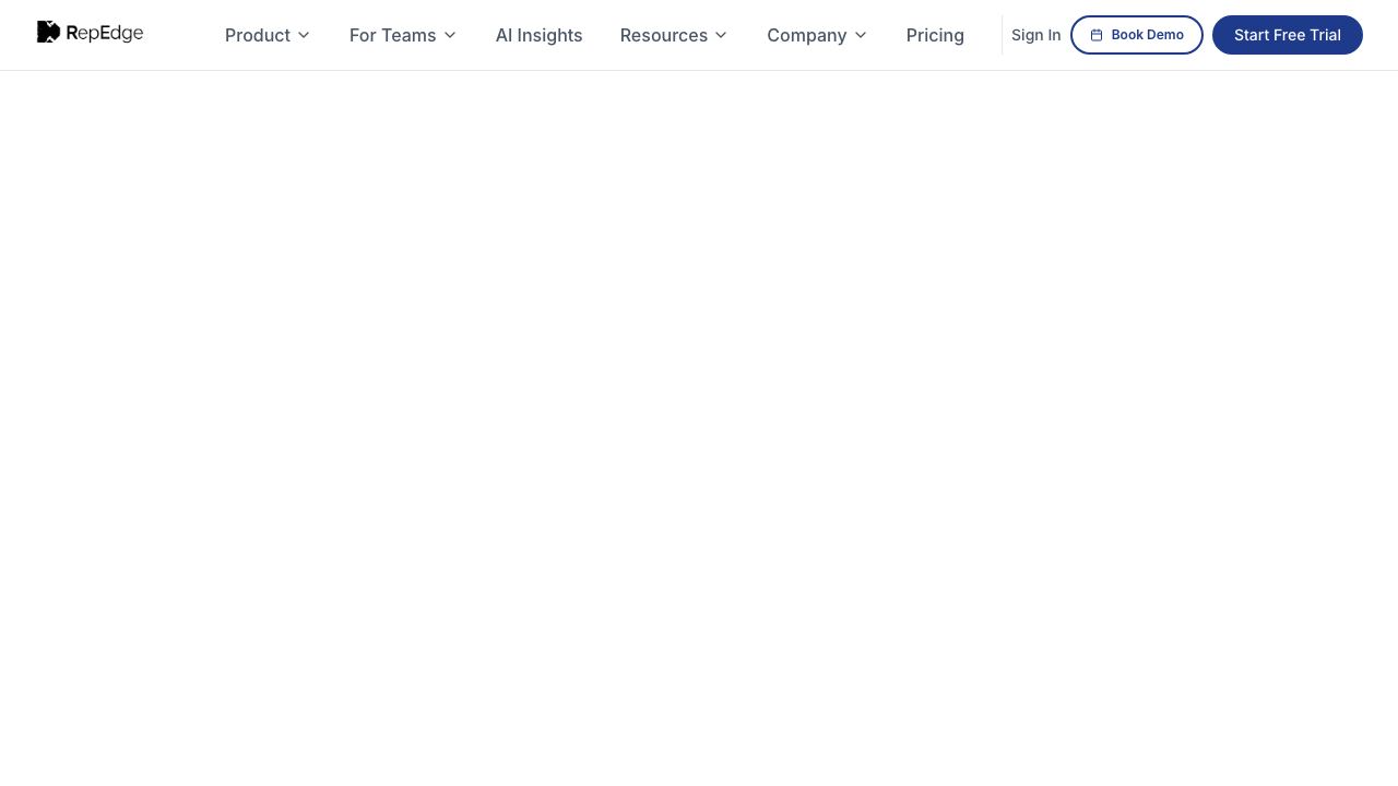 RepEdge.ai website screenshot