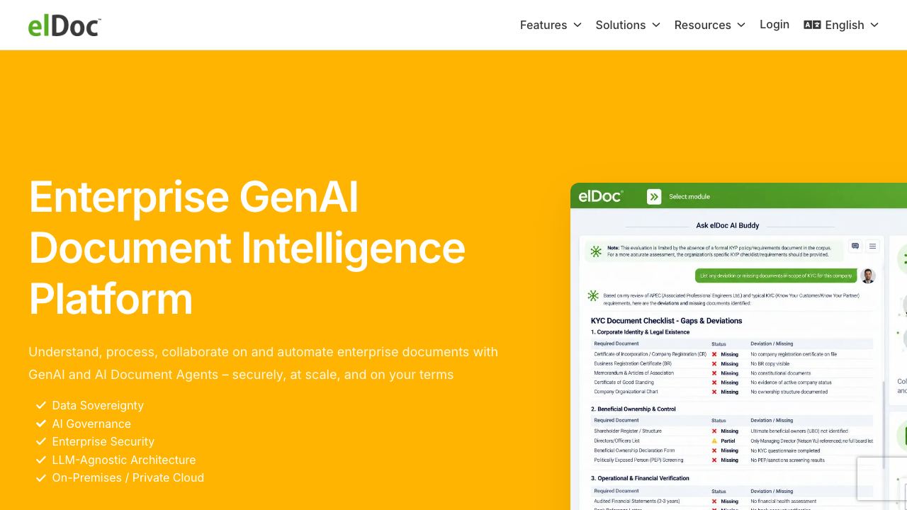 elDoc™ website screenshot