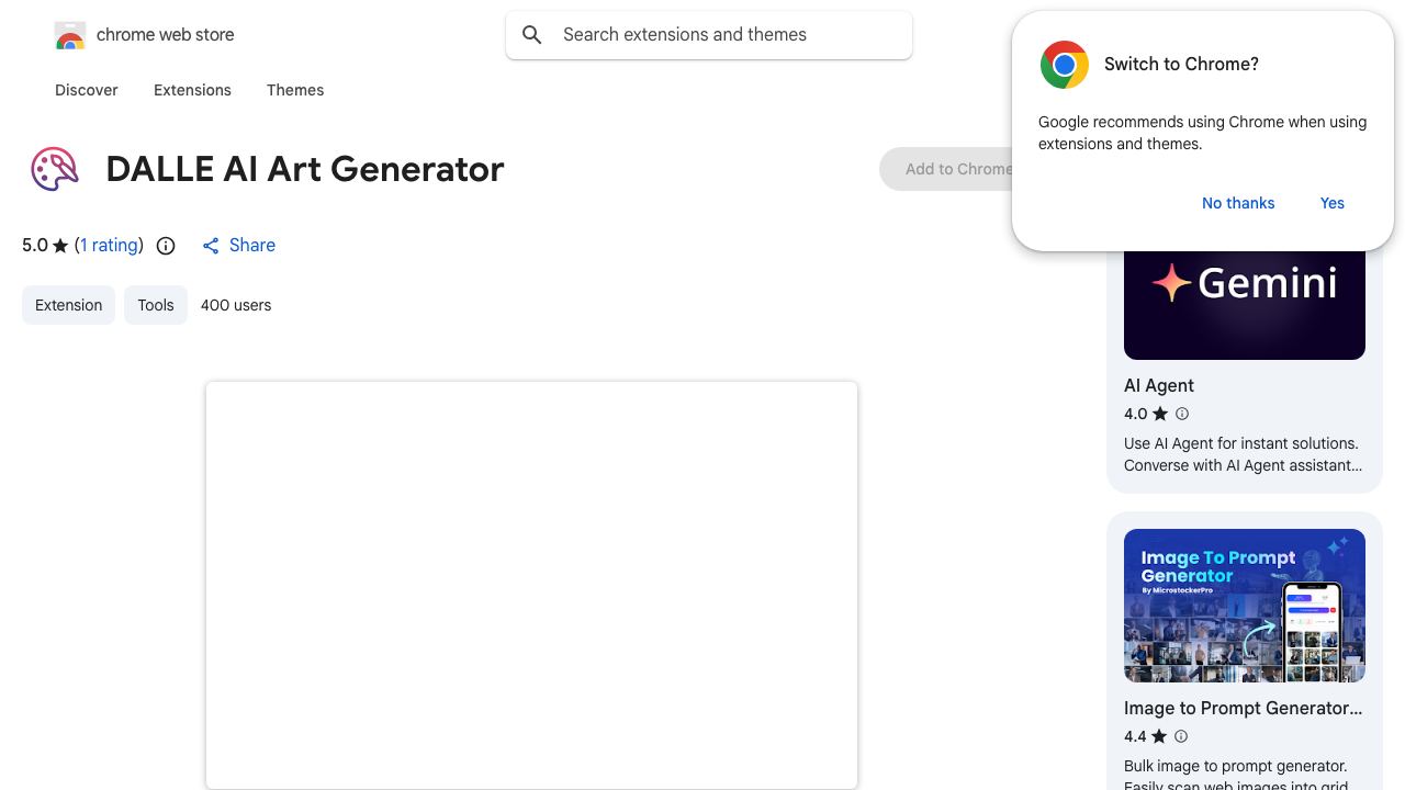 DALLE AI Art Generator 网站截图