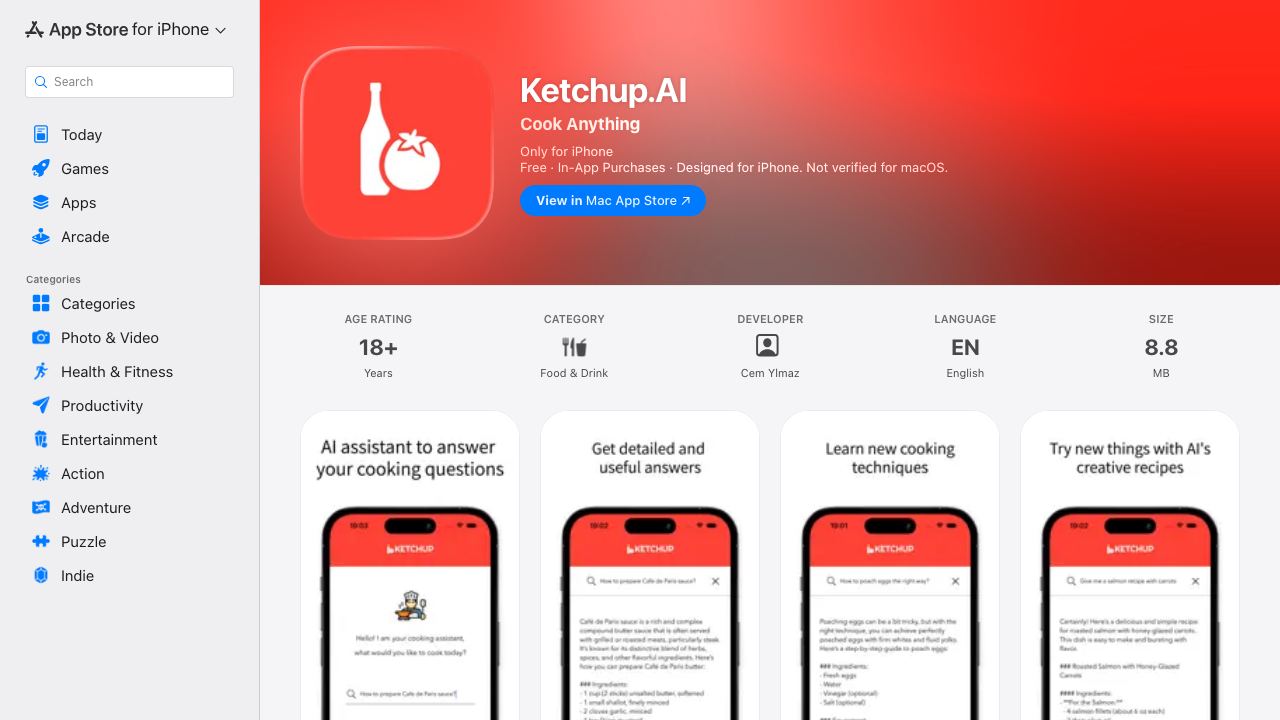 Ketchup.AI 网站截图