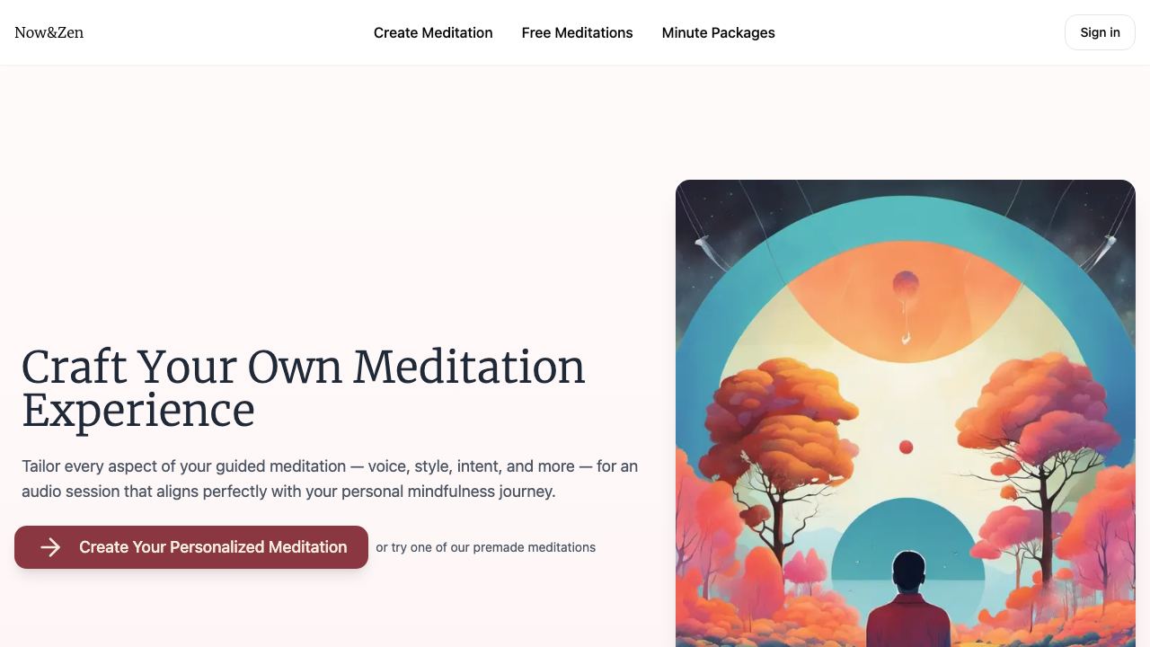 Now&Zen 网站截图