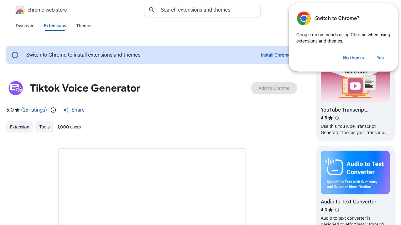 Tiktok Voice Generator 网站截图