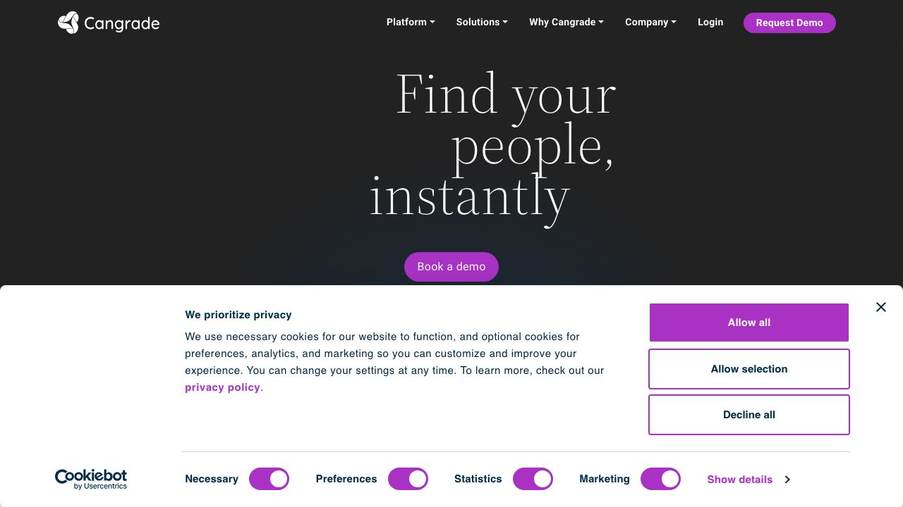cangrade.com 网站截图