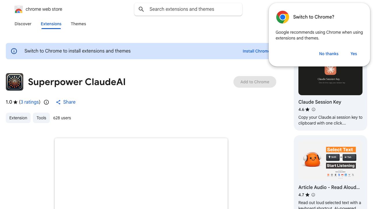 Superpower ClaudeAI website screenshot