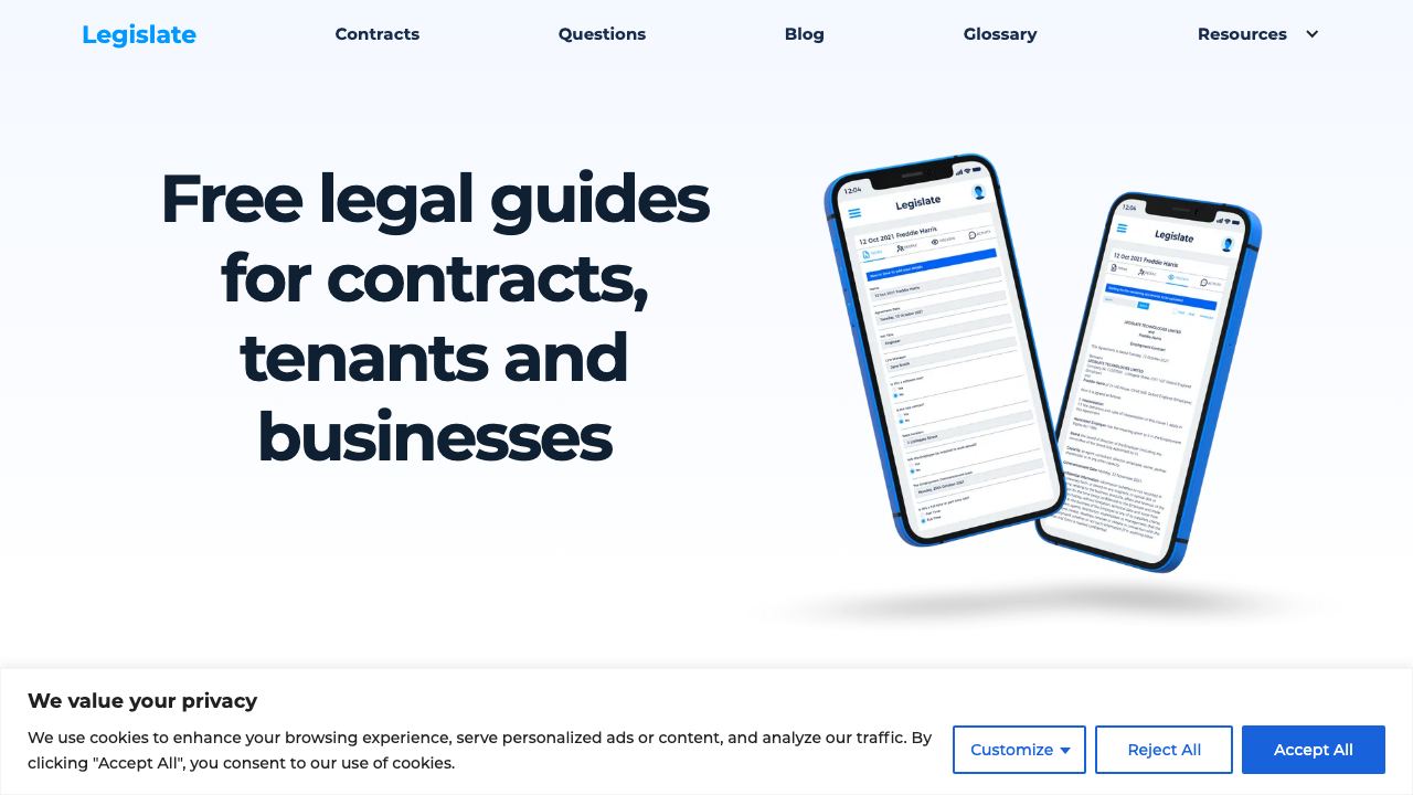 legislate.tech 网站截图