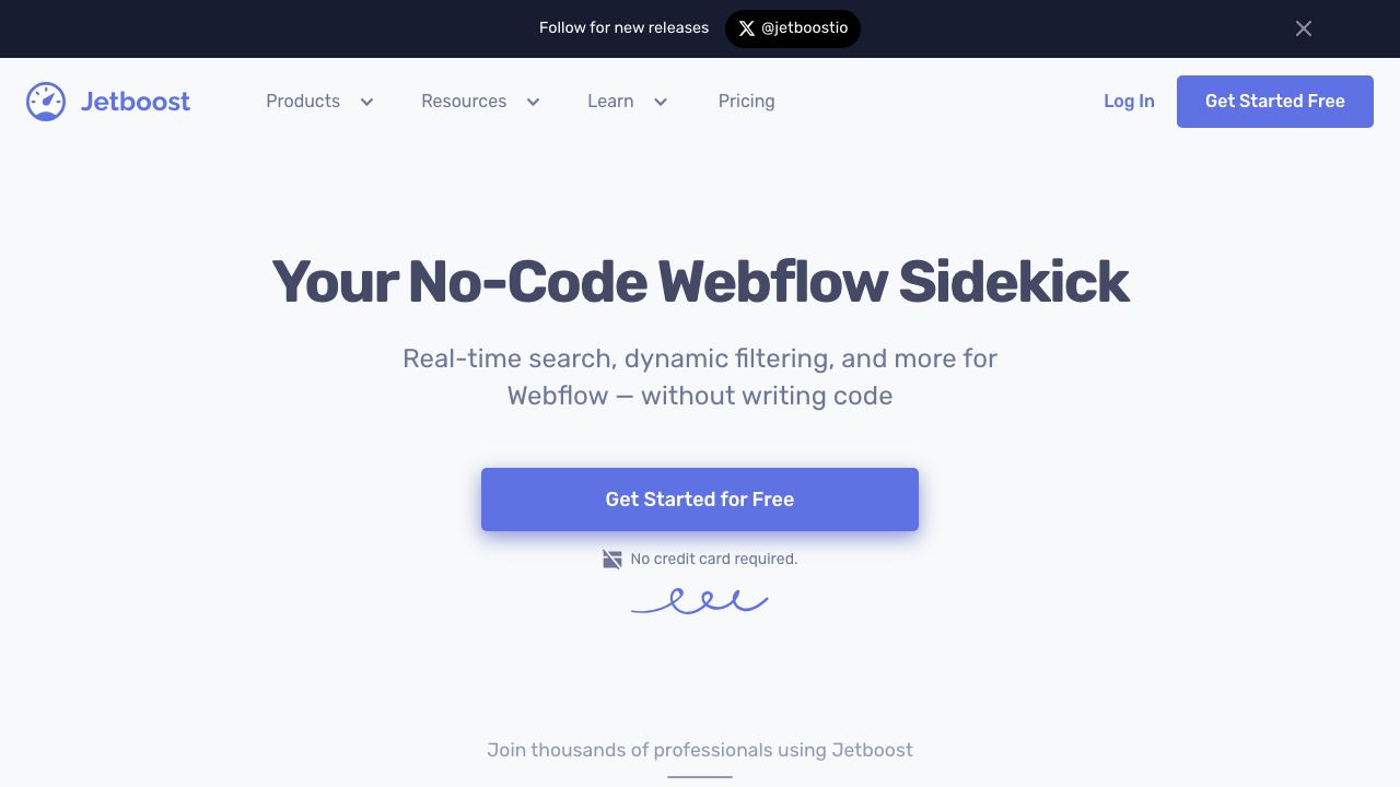 Jetboost website screenshot