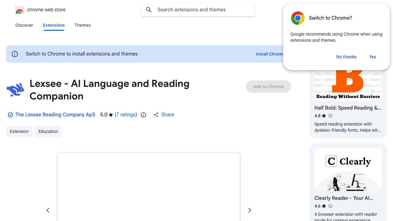 Lexsee - Dyslexia Reading Companion 网站截图