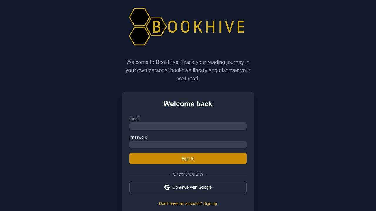 Book Hive 网站截图