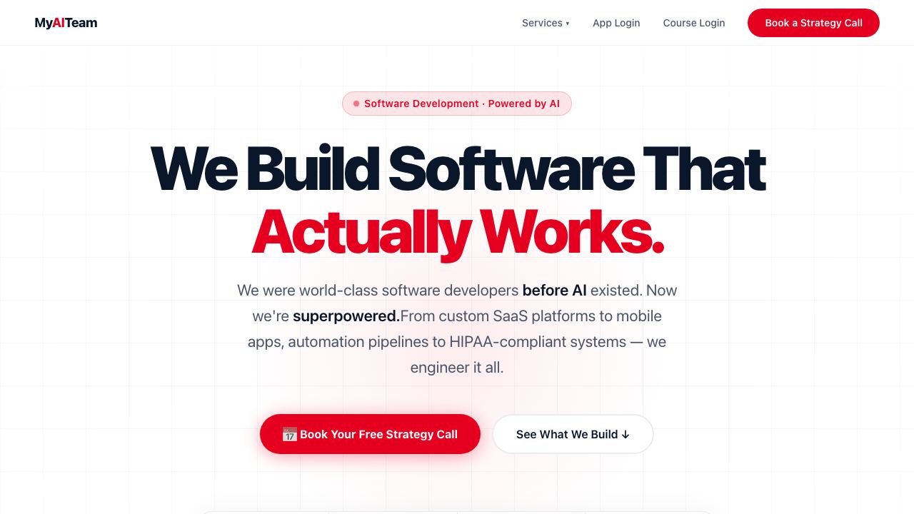 MyAiTeam website screenshot