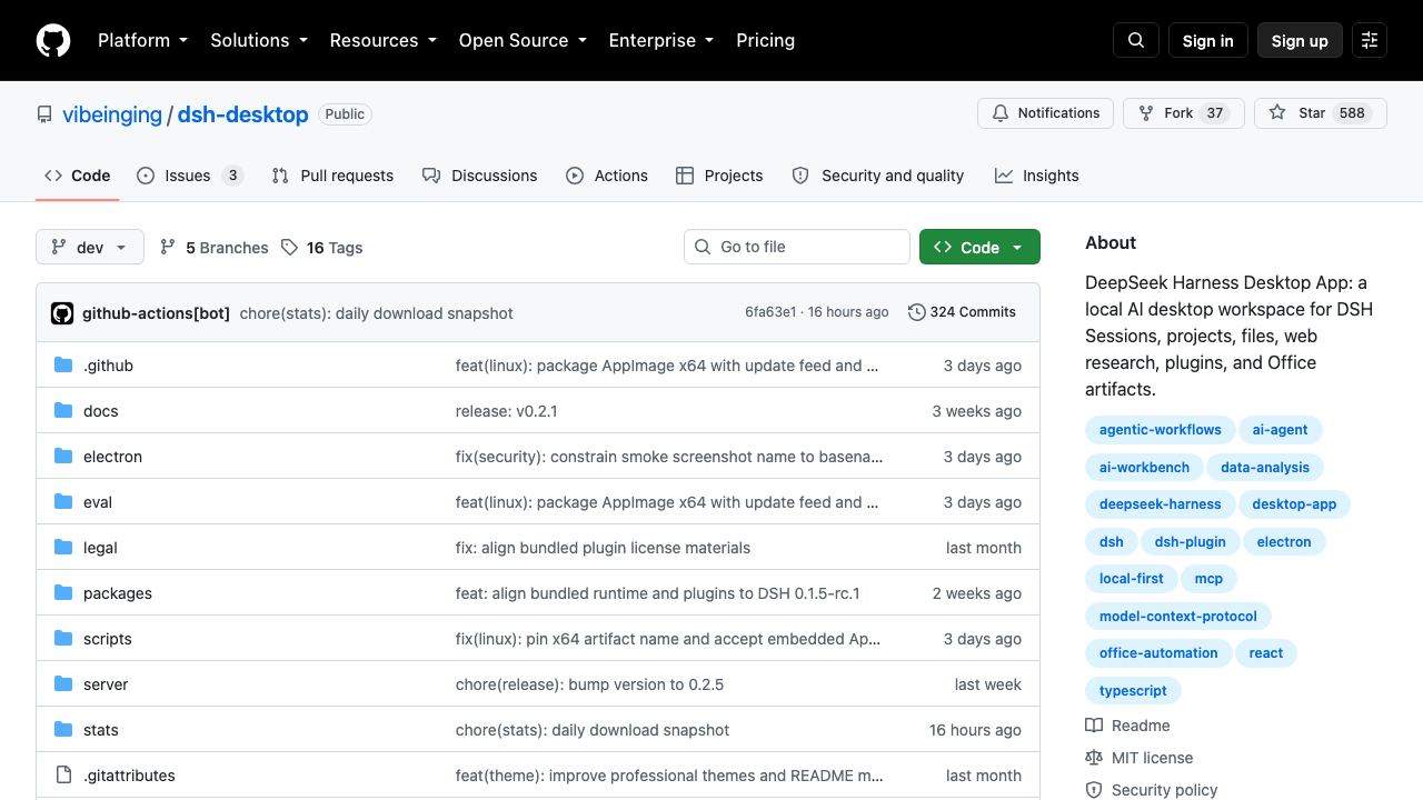 deepseek-harness-desktop-app 网站截图