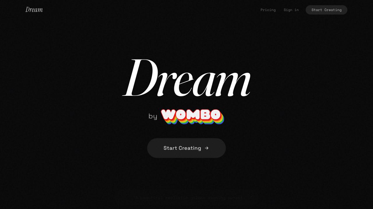 Dream 网站截图