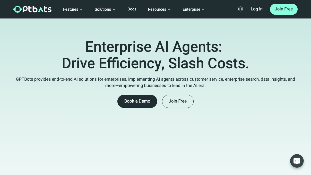 GPTBots.ai website screenshot
