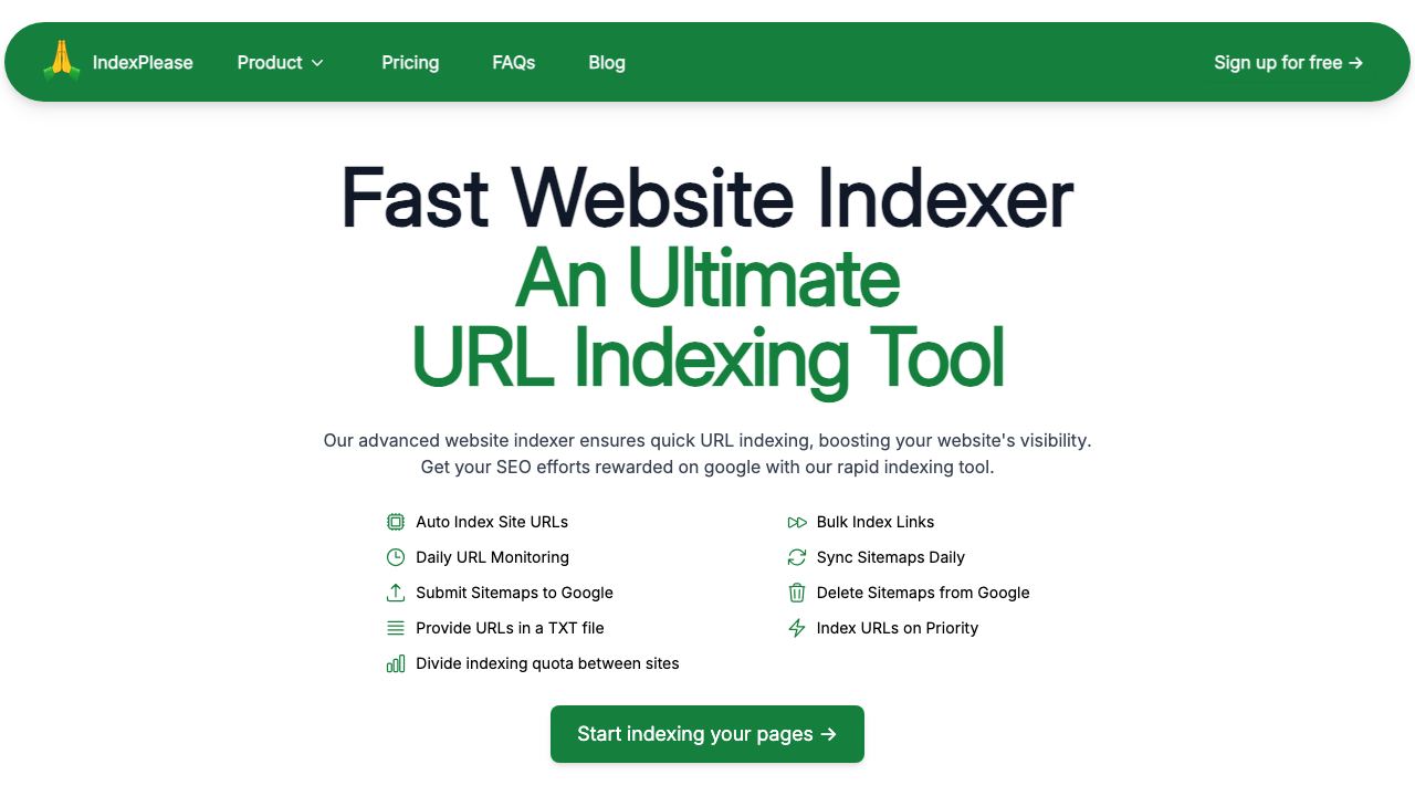 IndexPlease 网站截图