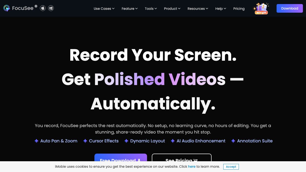 FocuSee website screenshot