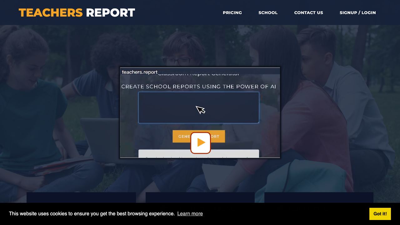 Teachers Report Writer 网站截图